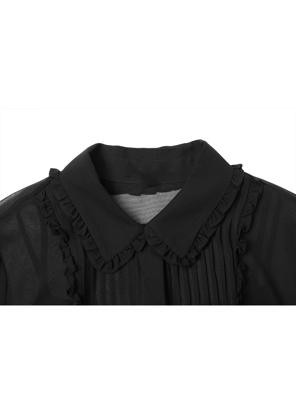 SALAZIA Black Silk Long-Sleeve Dresses