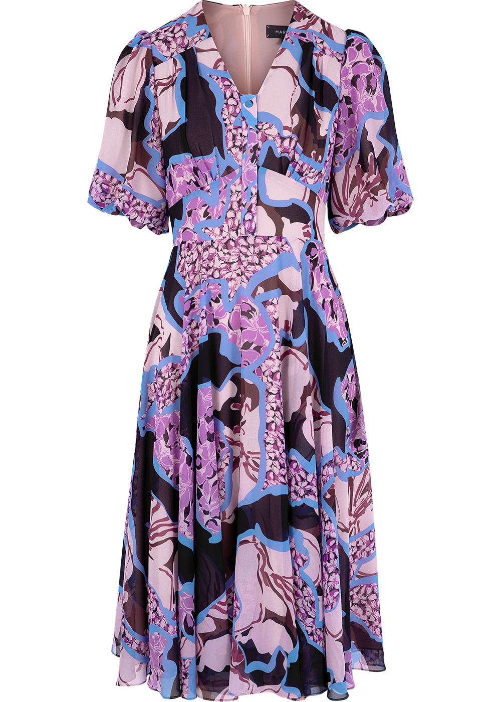 SALAZIA Pink Artistic Floral Dresses