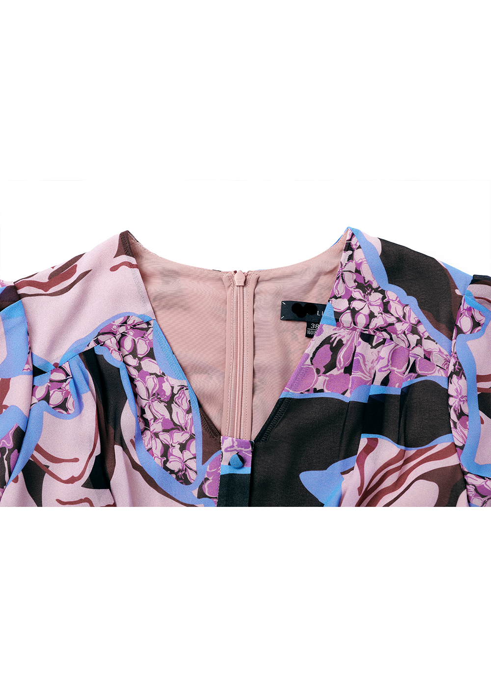 SALAZIA Pink Artistic Floral Dresses