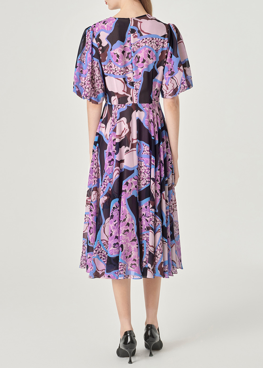 SALAZIA Pink Artistic Floral Dresses