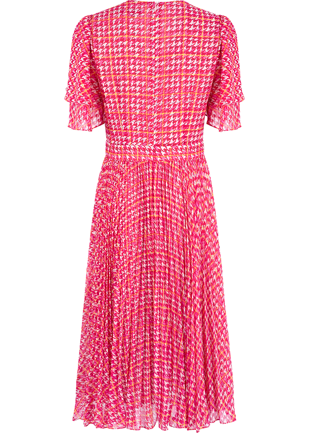 SALAZIA Pink Houndstooth Mini Dresses