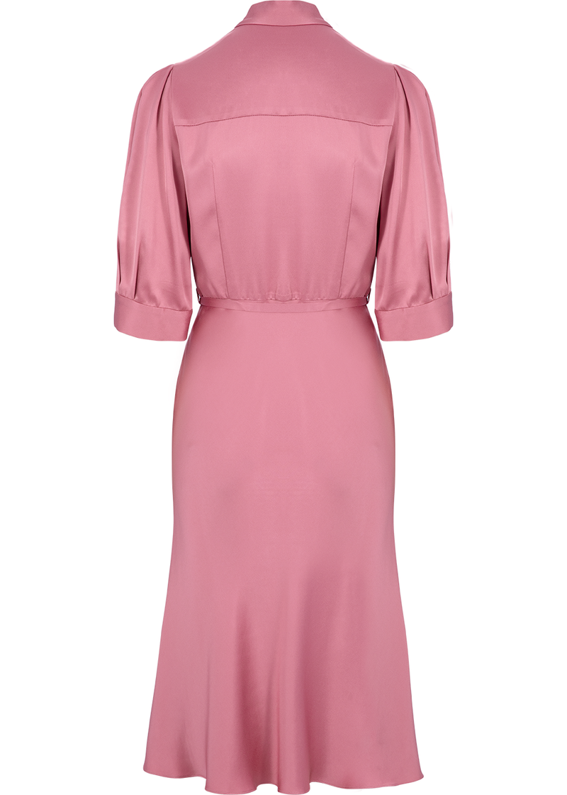 SALAZIA Misty Pink Midi Dresses