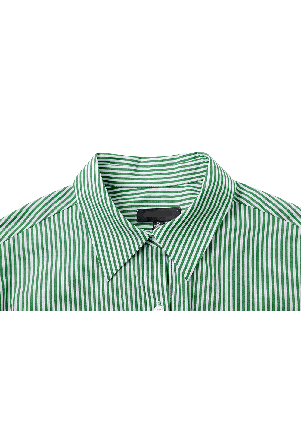SALAZIA Green-White Striped Maxi Dresses
