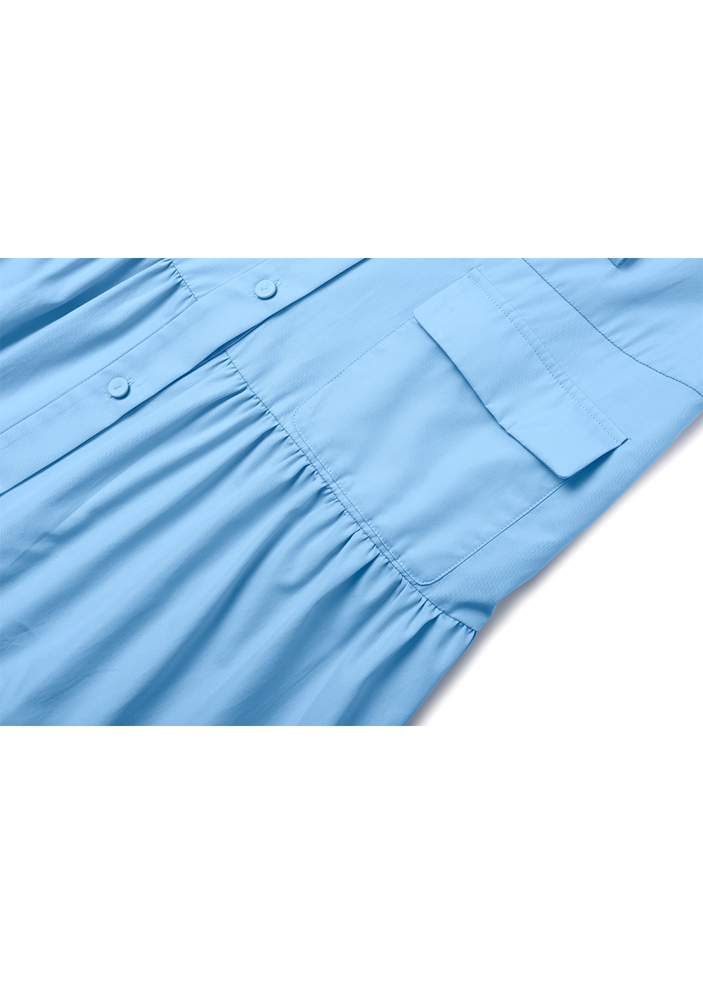 SALAZIA Light Blue Cotton Dresses