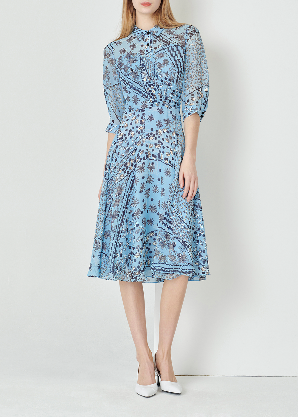 SALAZIA Underwater Garden Print Dresses
