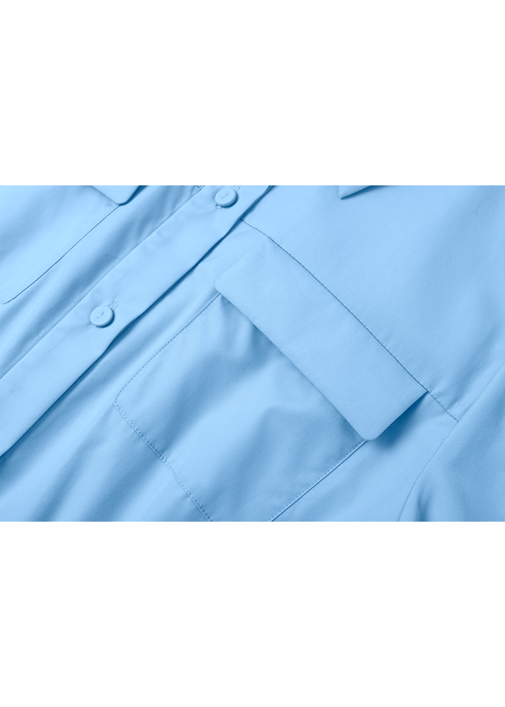 SALAZIA Light Blue Cotton Dresses
