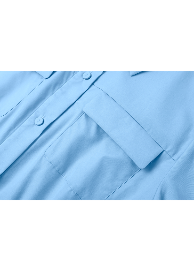 SALAZIA Light Blue Cotton Dresses