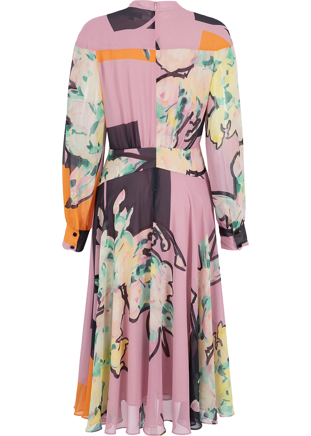 SALAZIA Pink Cutout Pattern Dresses