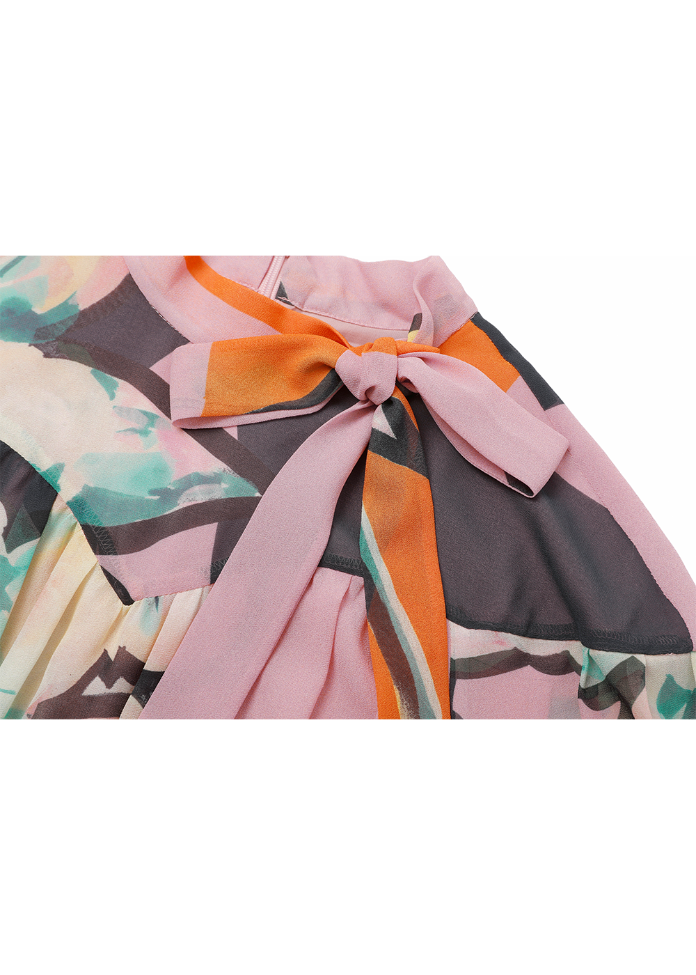 SALAZIA Pink Cutout Pattern Dresses