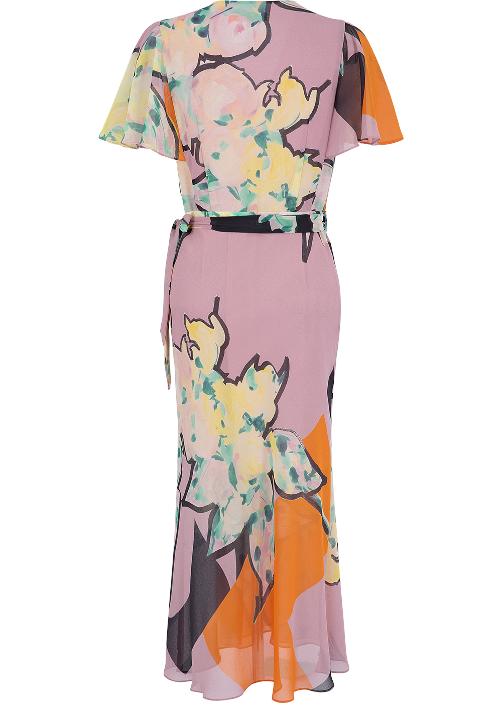 SALAZIA Pink Cutout Short-Sleeve Dresses