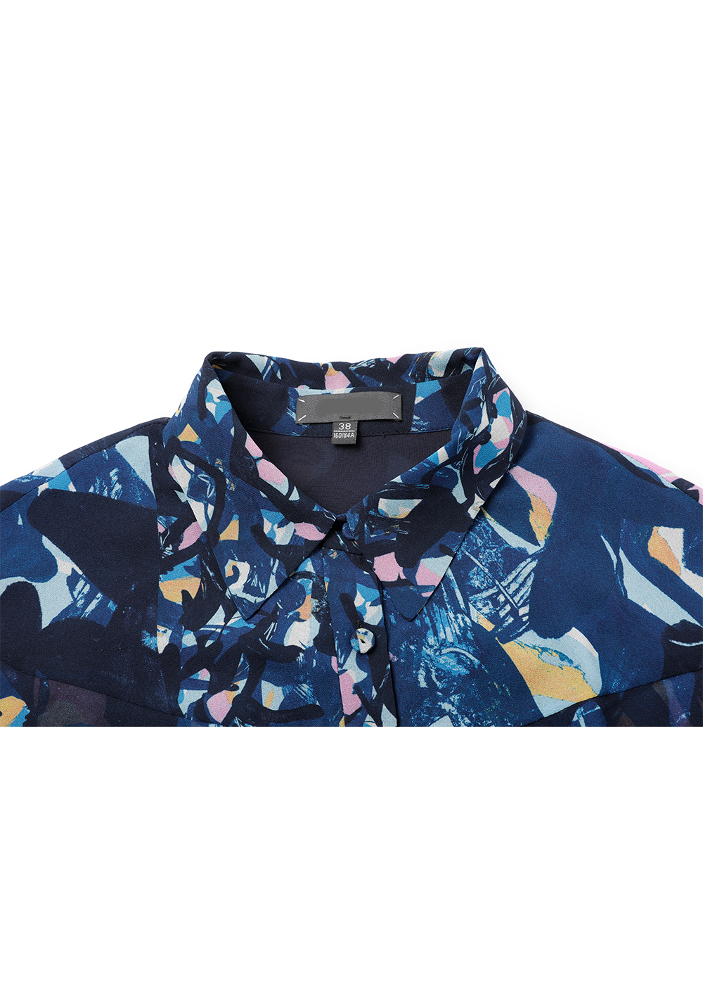SALAZIA Blue-Pink Floral Print Dresses