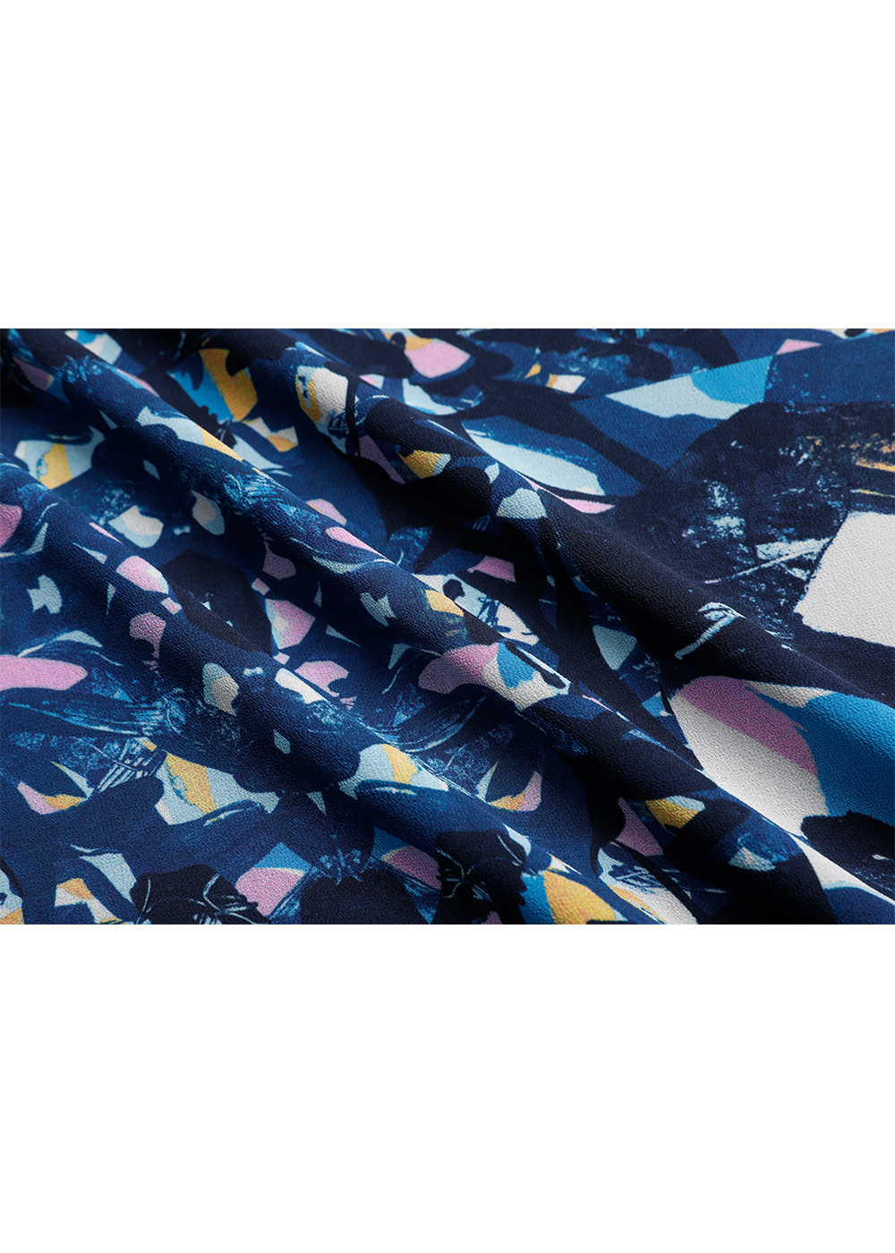 SALAZIA Blue-Pink Floral Print Dresses