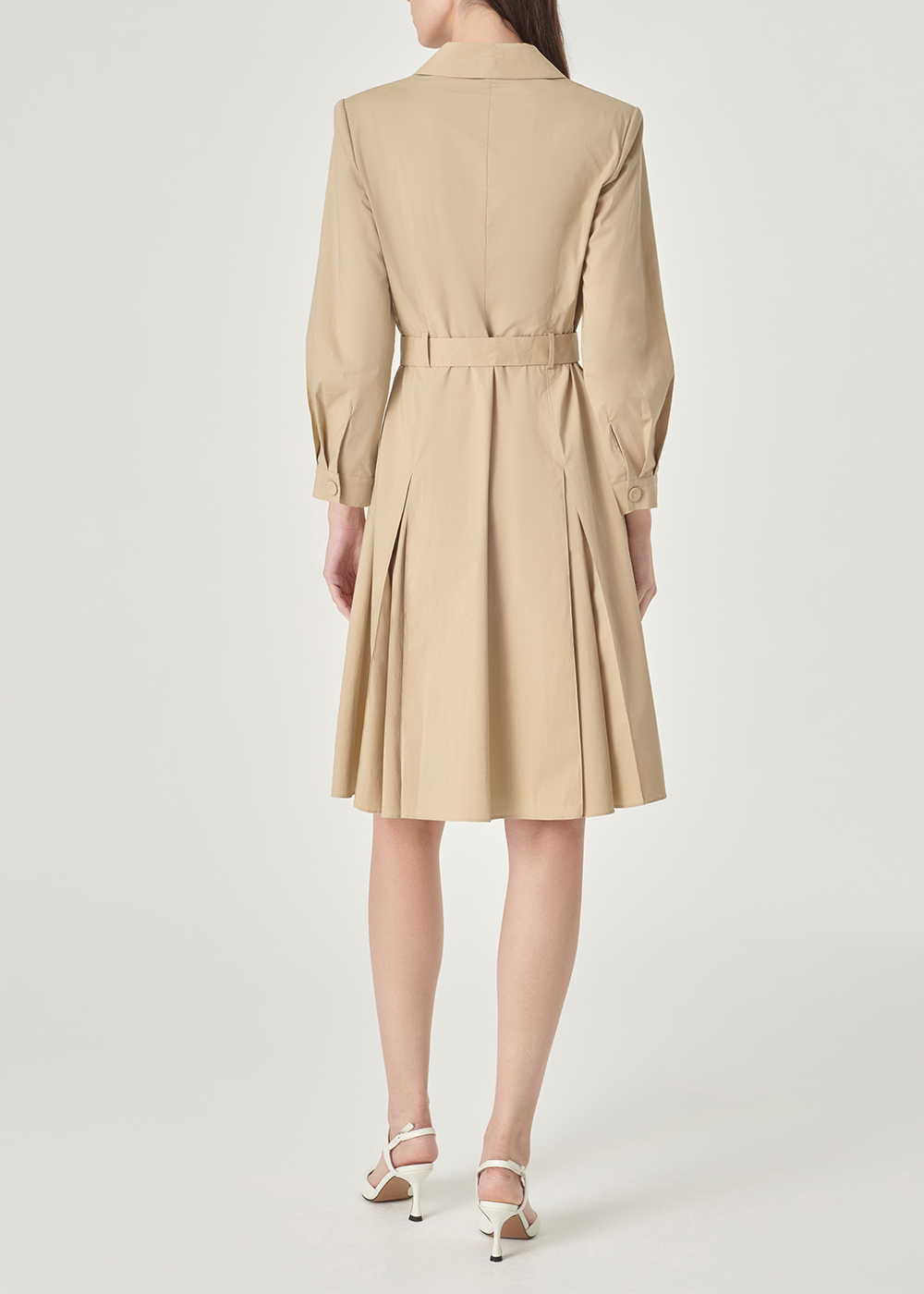 SALAZIA Sand Cotton-Blend Stretch Dresses