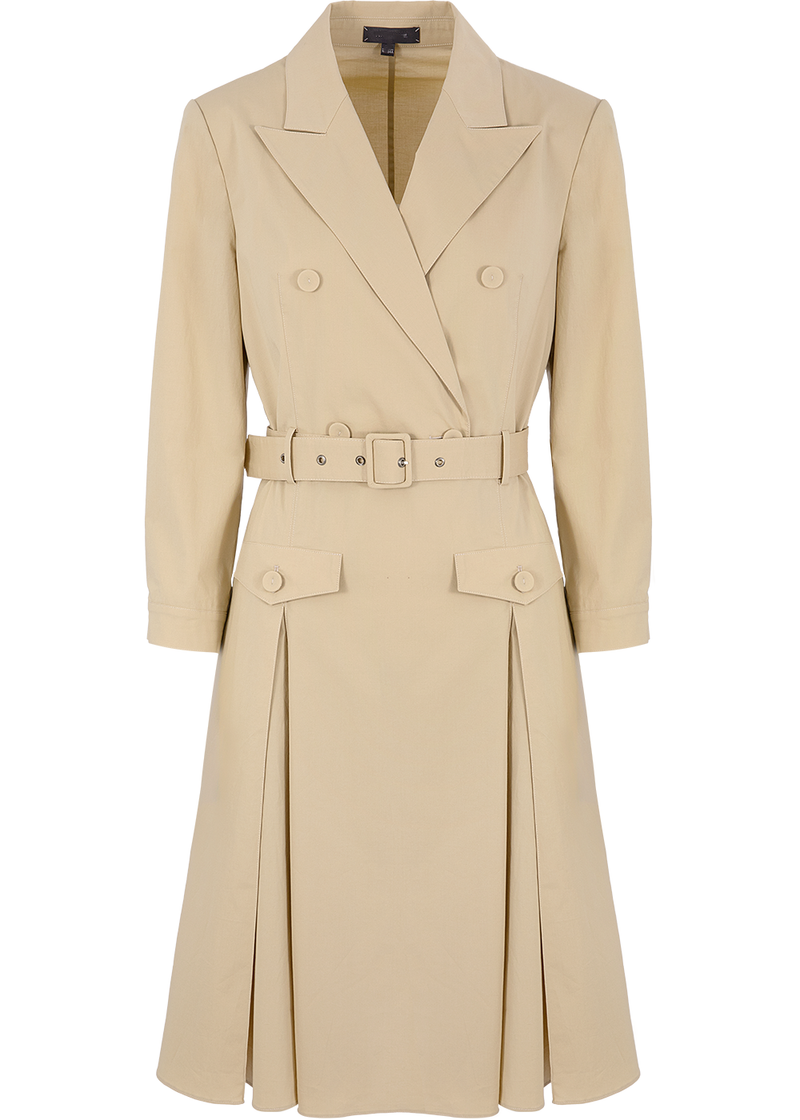 SALAZIA Sand Cotton-Blend Stretch Dresses
