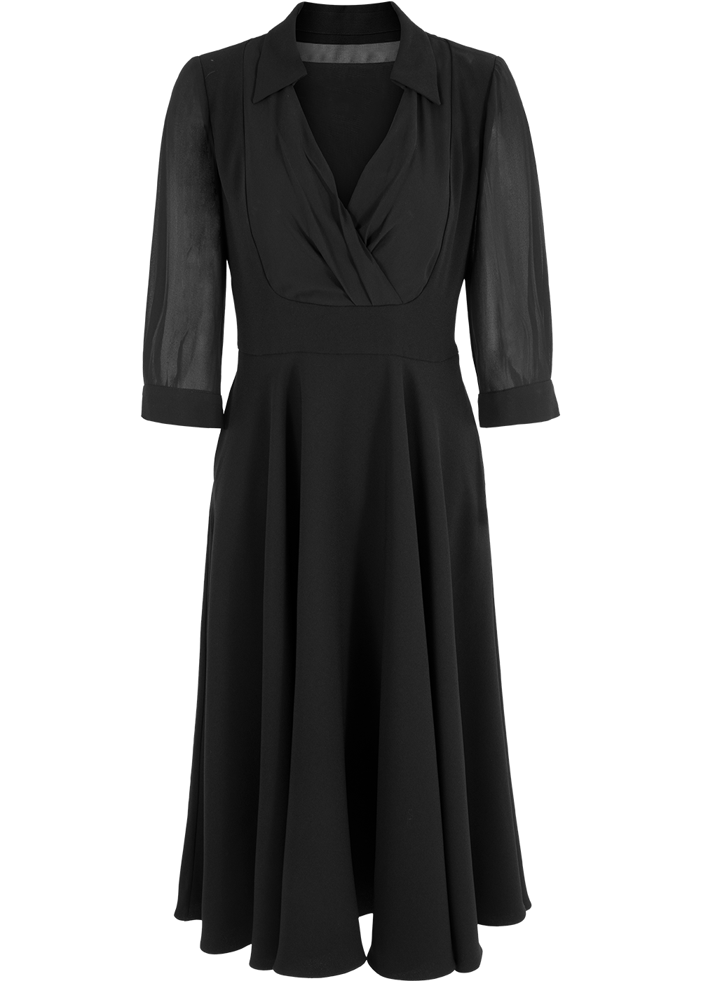 SALAZIA Black Triacetate-Silk Blend Dresses