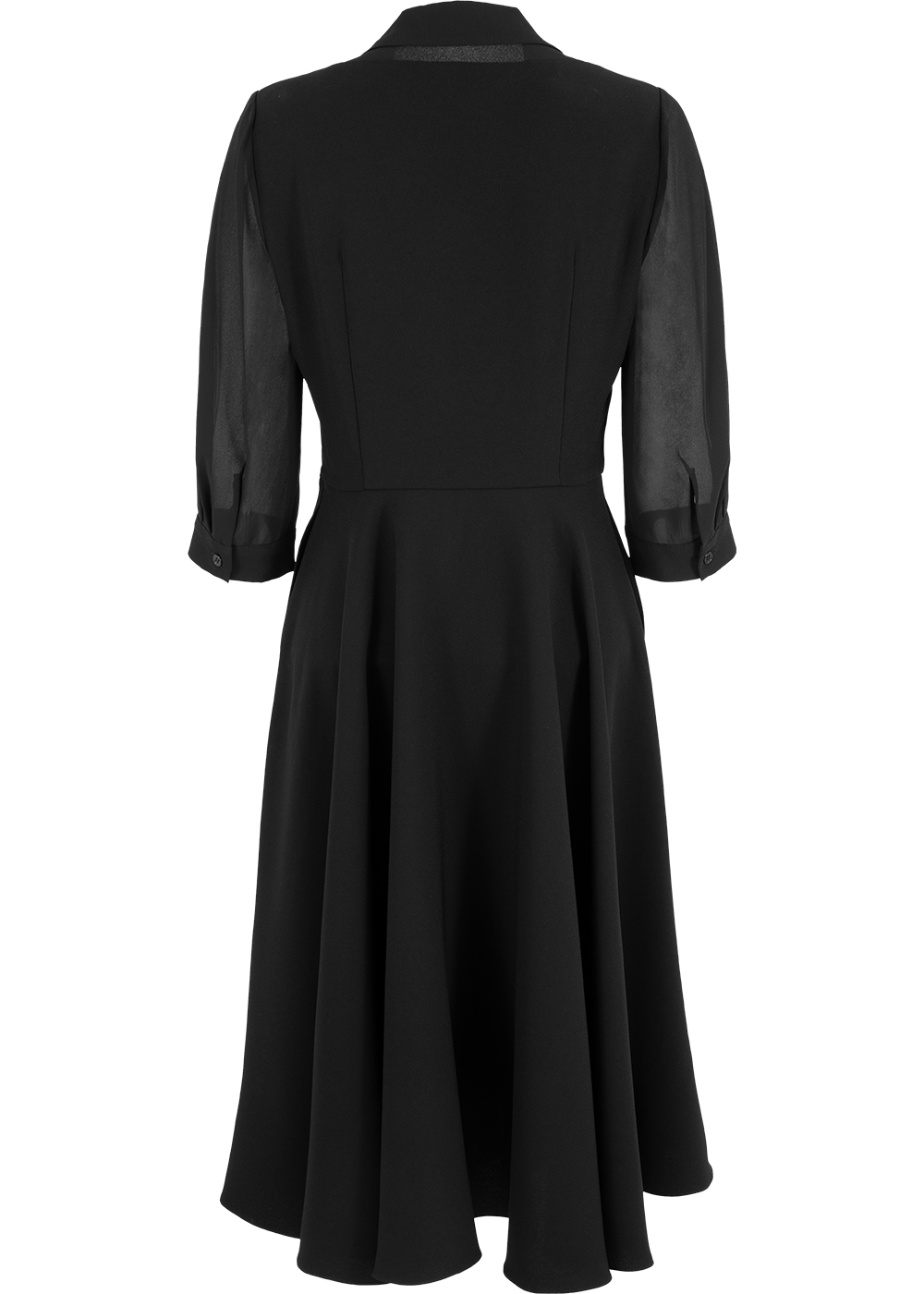 SALAZIA Black Triacetate-Silk Blend Dresses