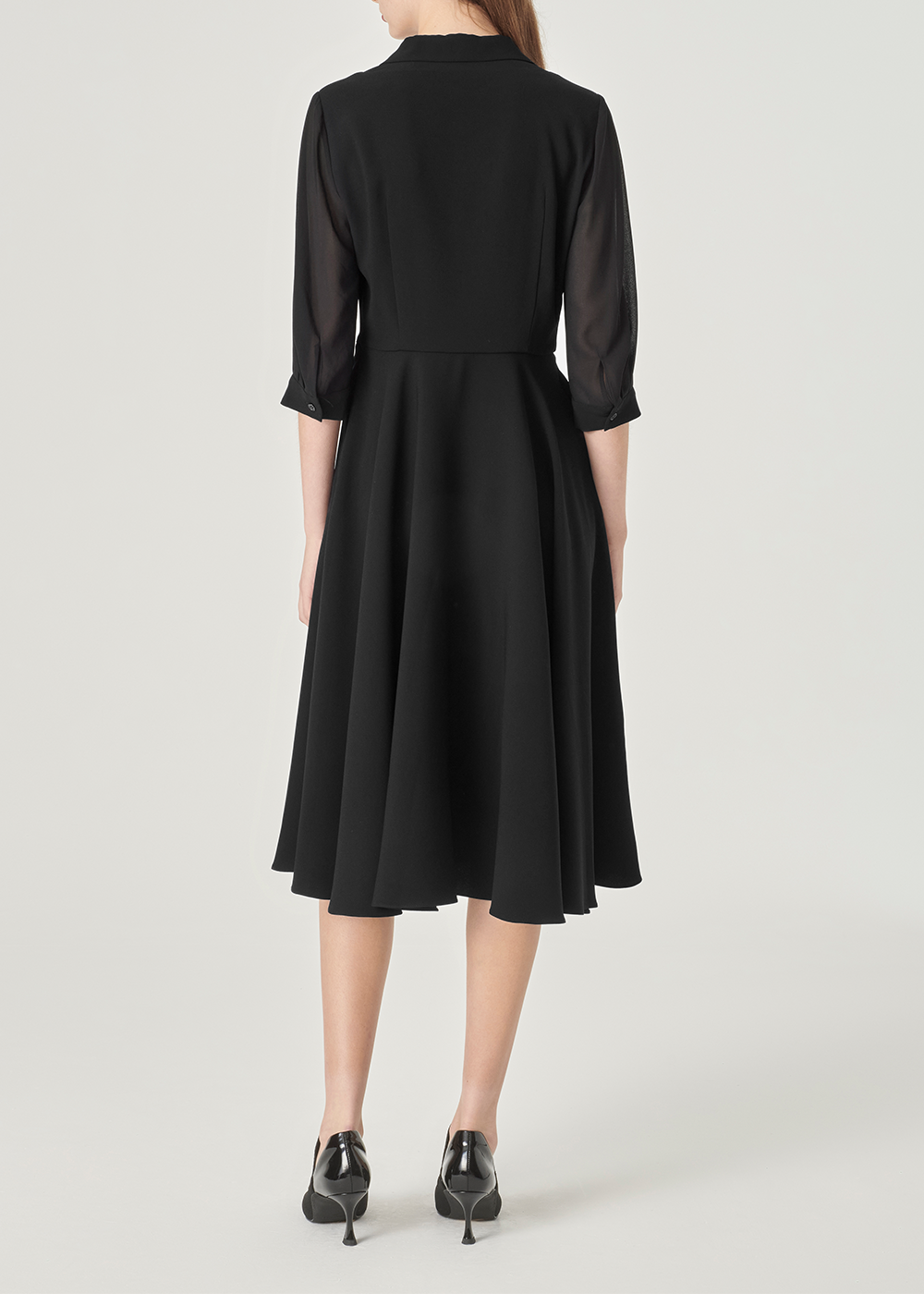 SALAZIA Black Triacetate-Silk Blend Dresses