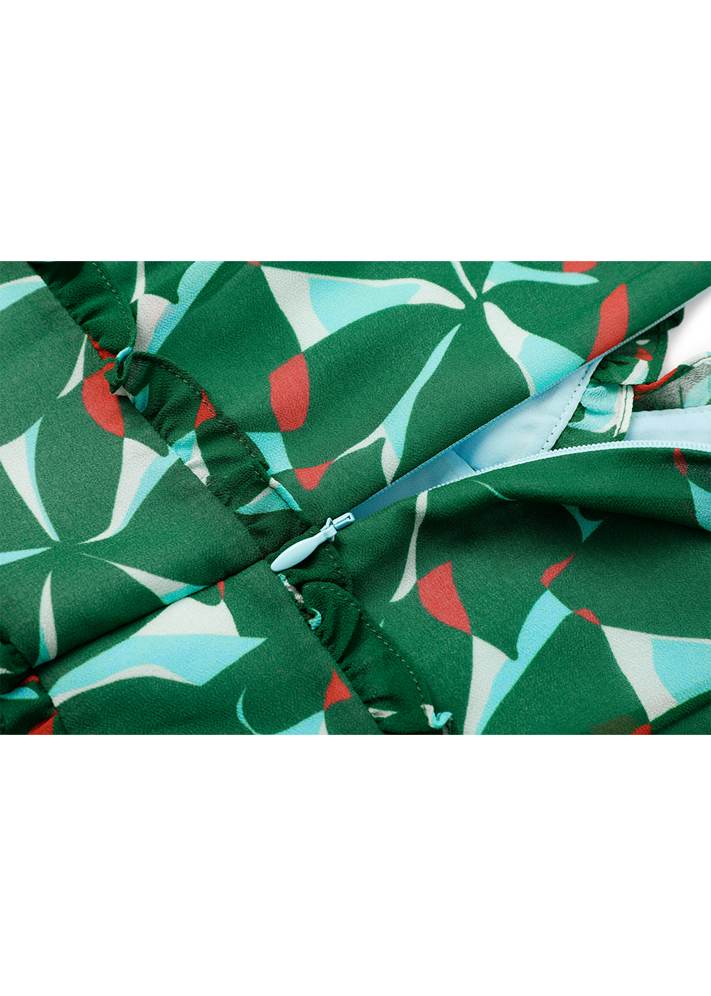 SALAZIA Green Artistic Bauhinia Dresses