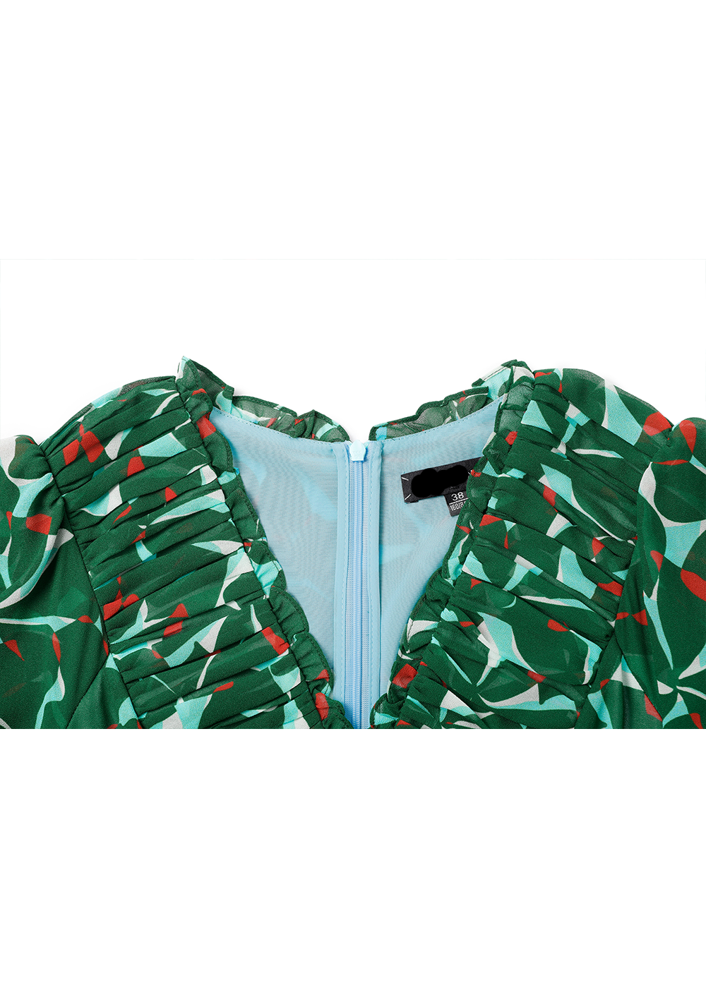 SALAZIA Green Artistic Bauhinia Dresses