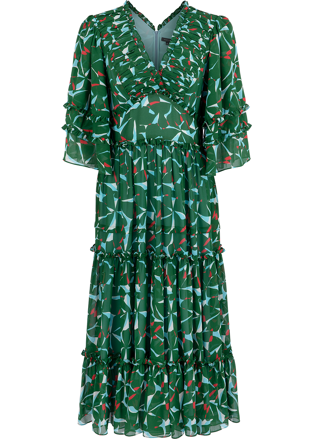 SALAZIA Green Artistic Bauhinia Dresses