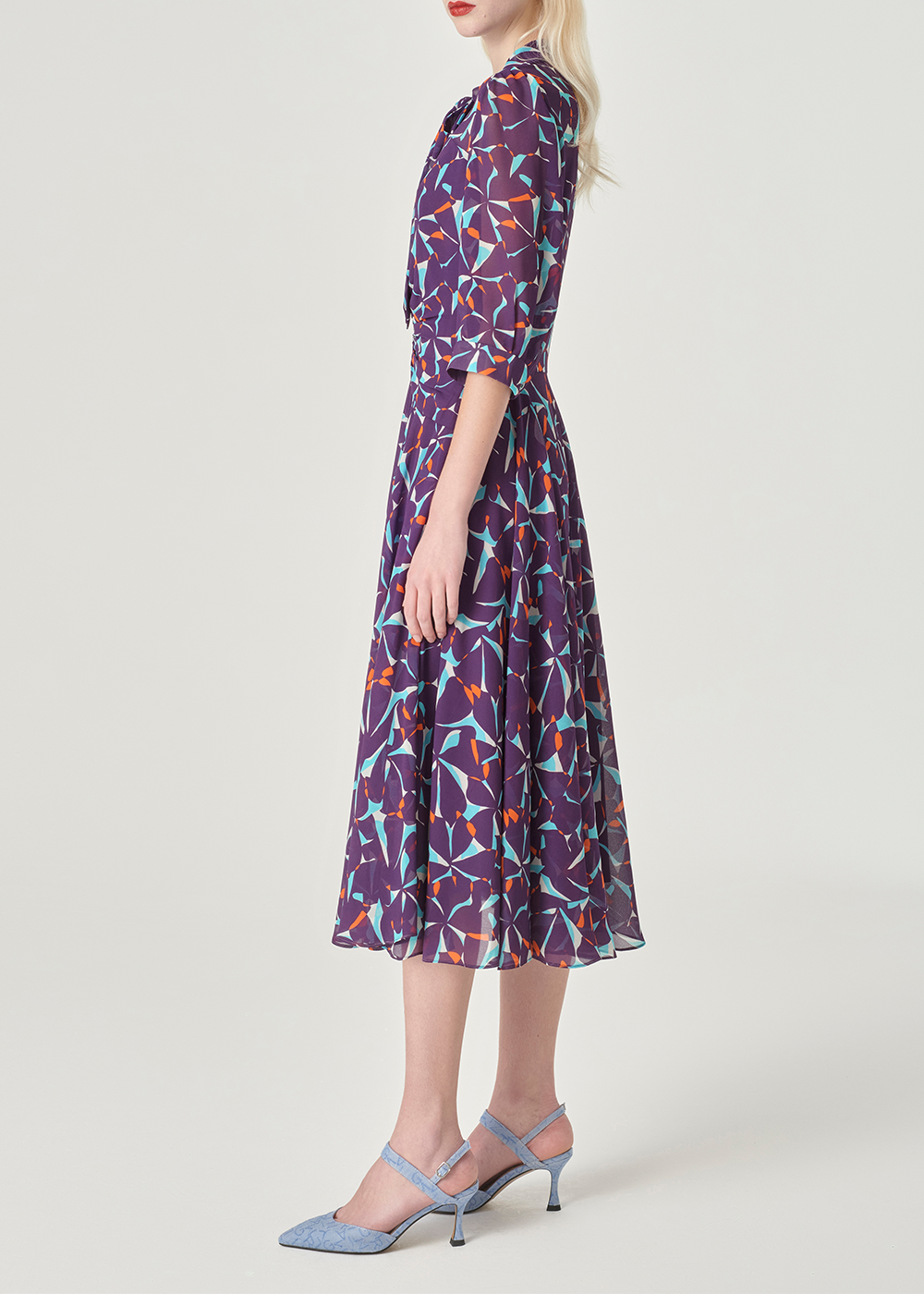 SALAZIA Bauhinia Floral Print Dresses