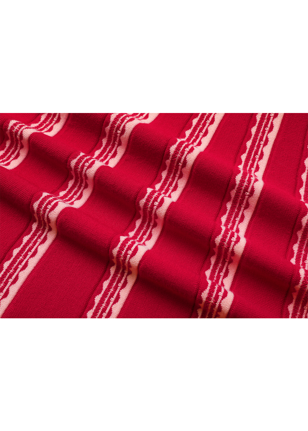 SALAZIA Crimson And Cream Knit Dresses