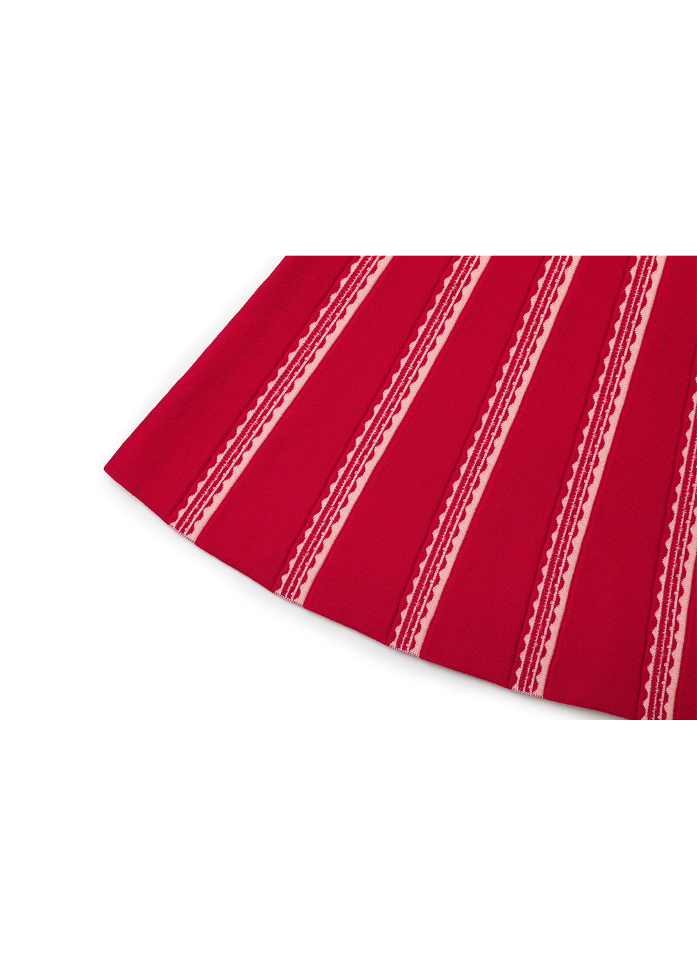SALAZIA Crimson And Cream Knit Dresses
