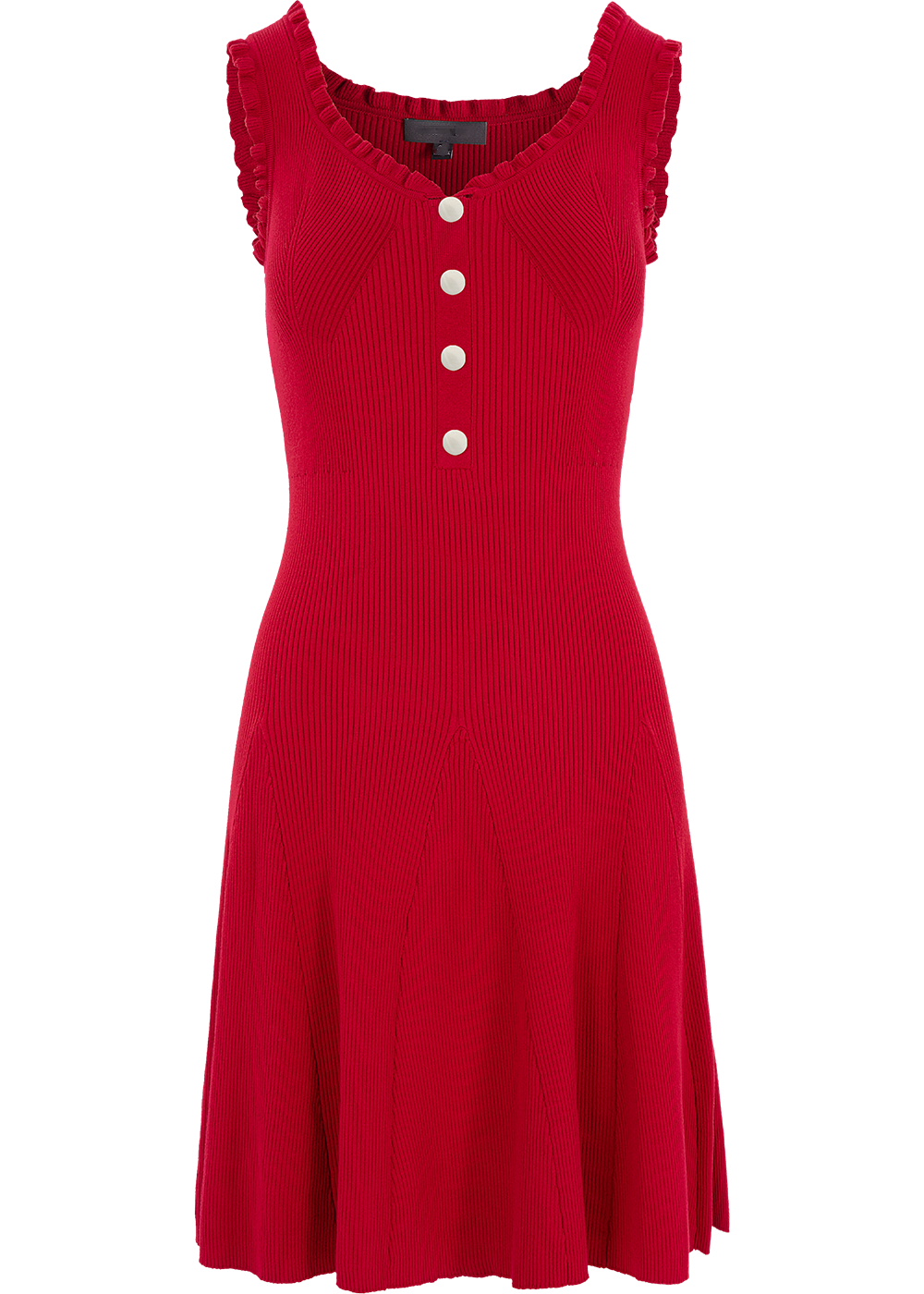 SALAZIA Bright Red Viscose Blend Knit Dresses