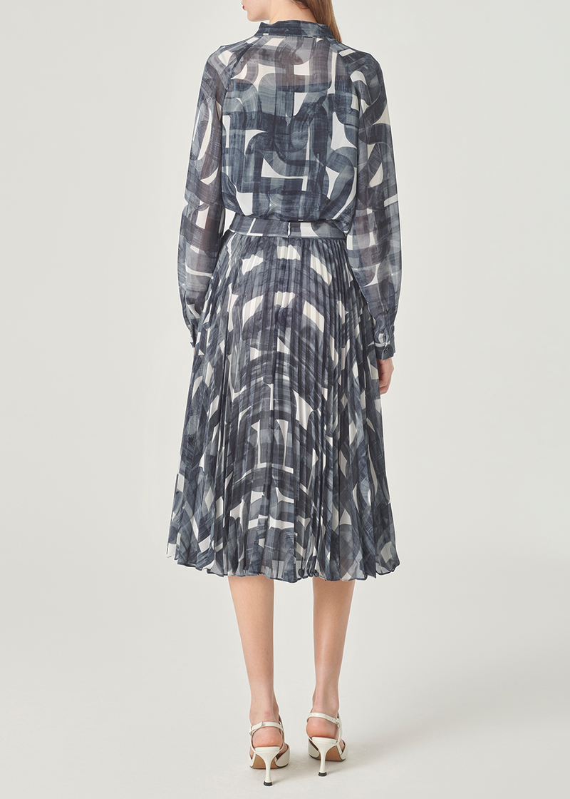 SALAZIA Black and White Brushstroke Blouses