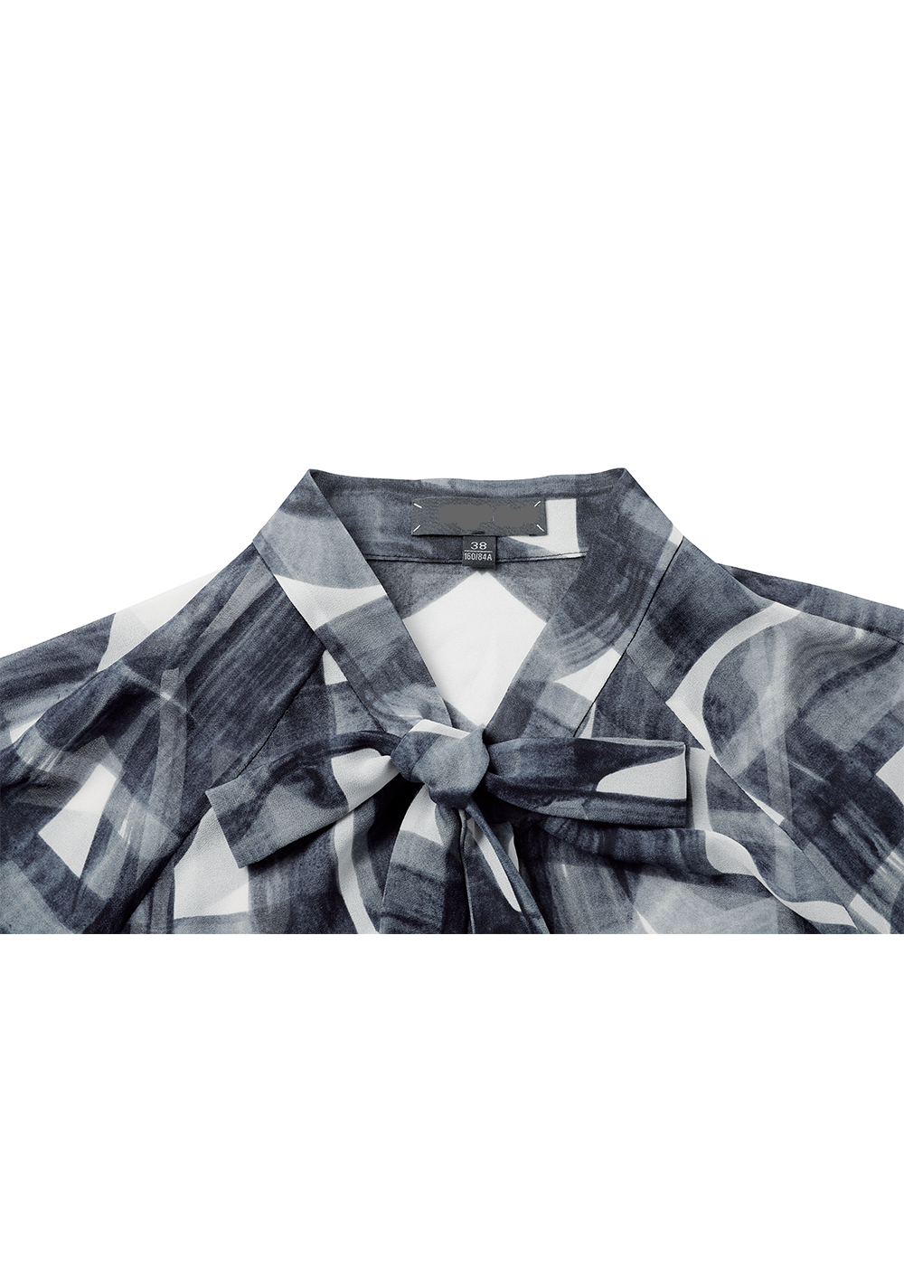 SALAZIA Black and White Brushstroke Blouses