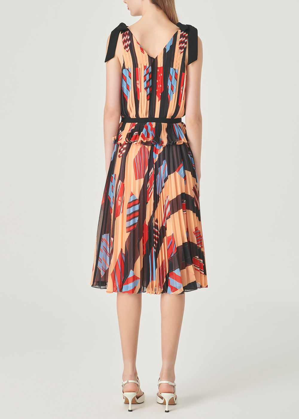 SALAZIA Pink-Orange Dream Bow Blouses