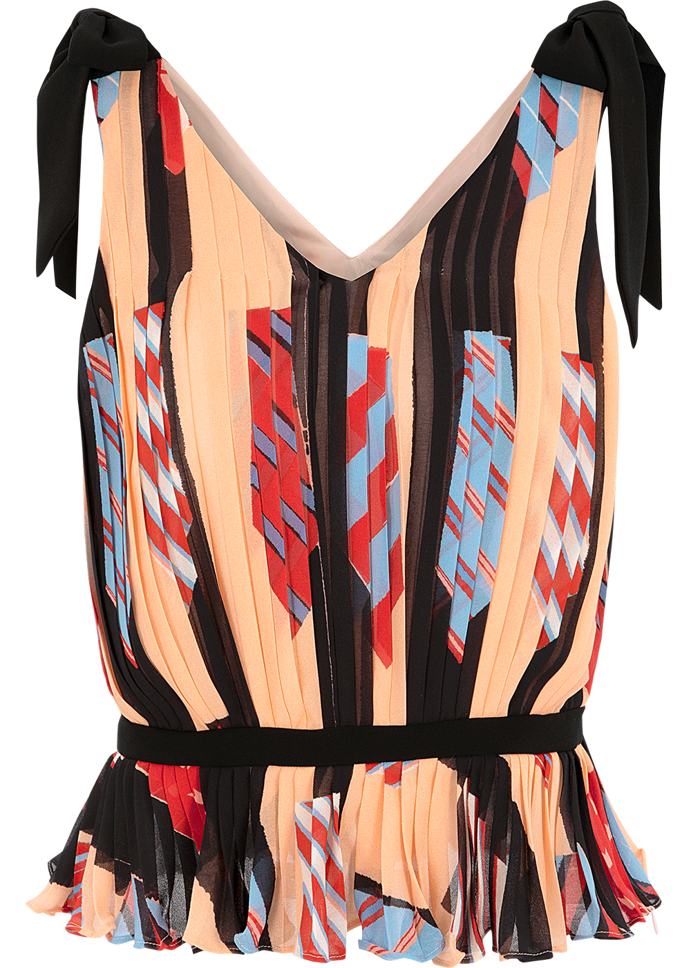 SALAZIA Pink-Orange Dream Bow Blouses