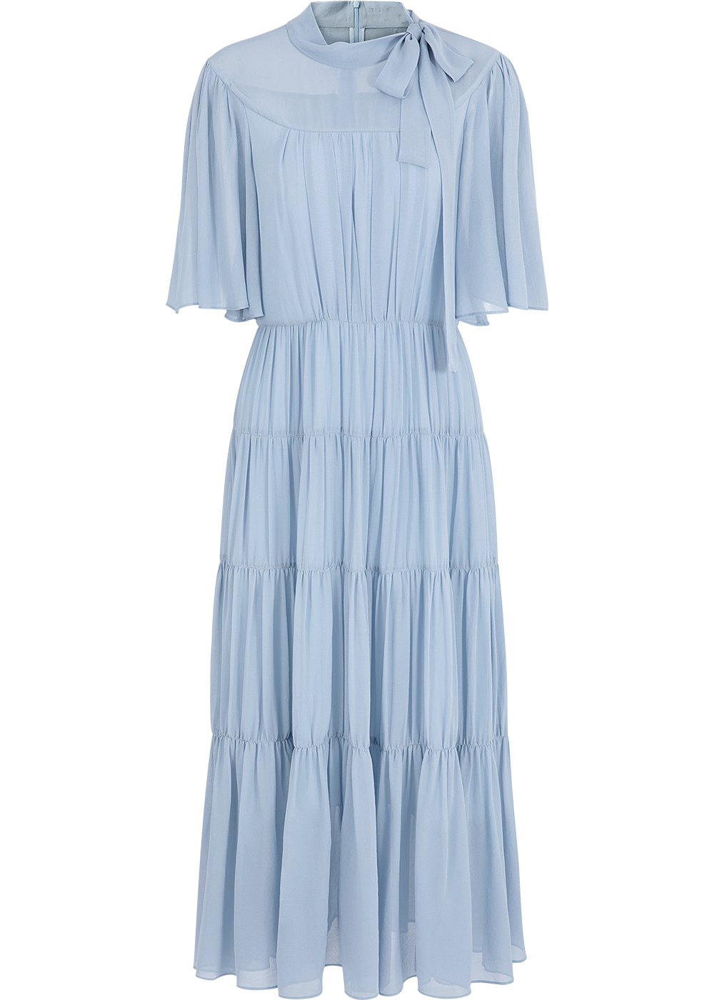 SALAZIA Water Blue Silk Dresses