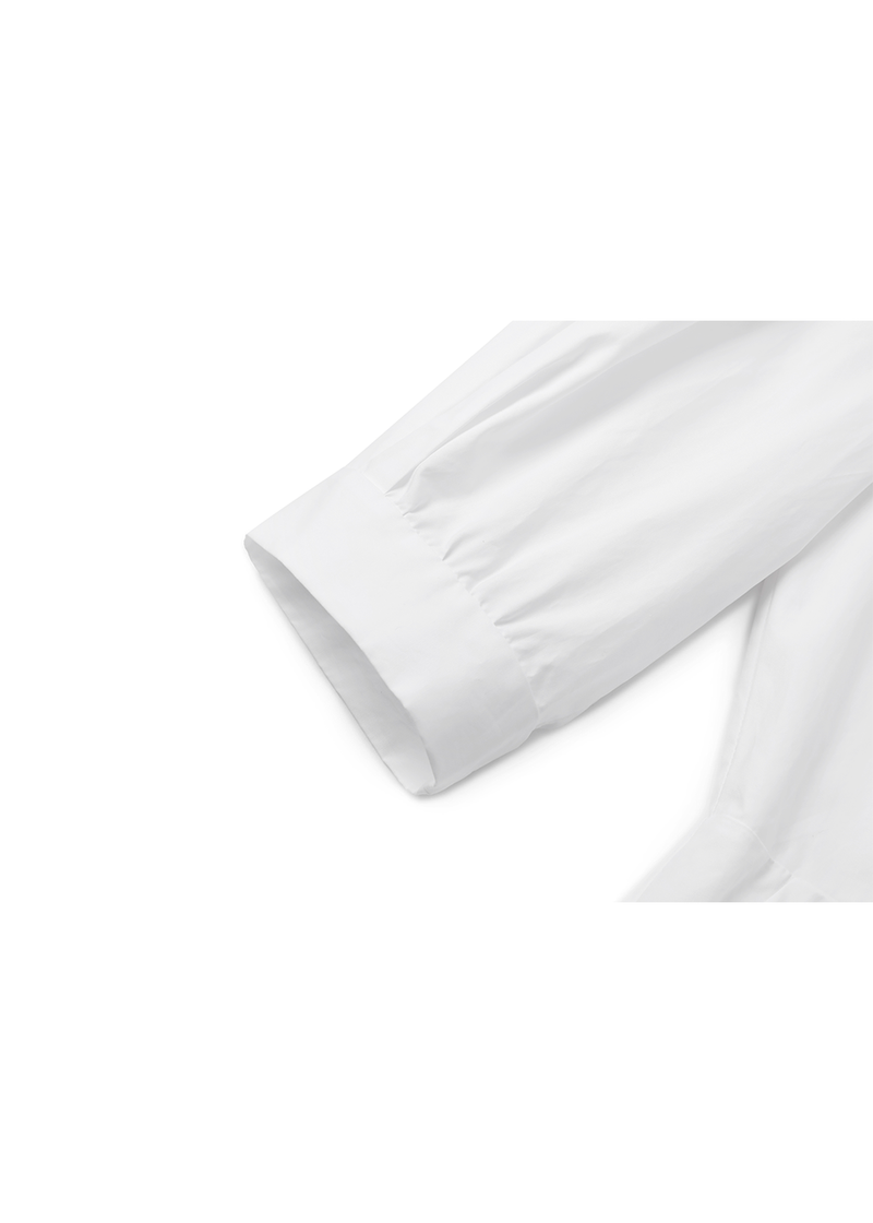SALAZIA White Cotton Long-Sleeve Dresses