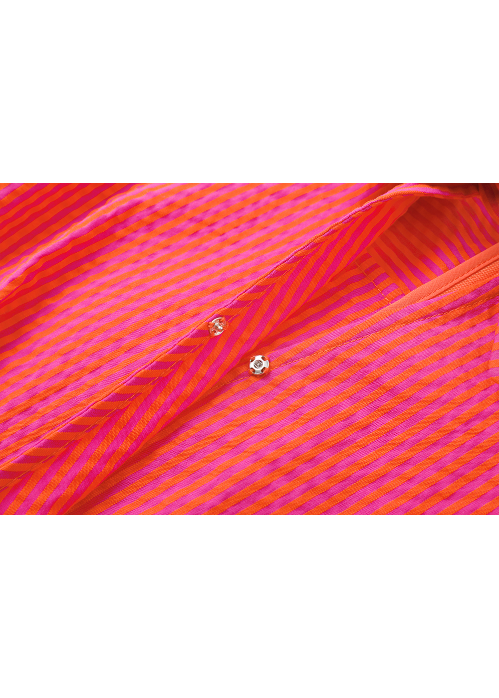 SALAZIA Rose Red Stripe Cotton Dresses