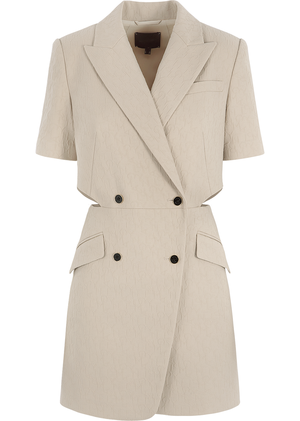 SALAZIA Sand Cotton-Blend Stretch Shift Dresses