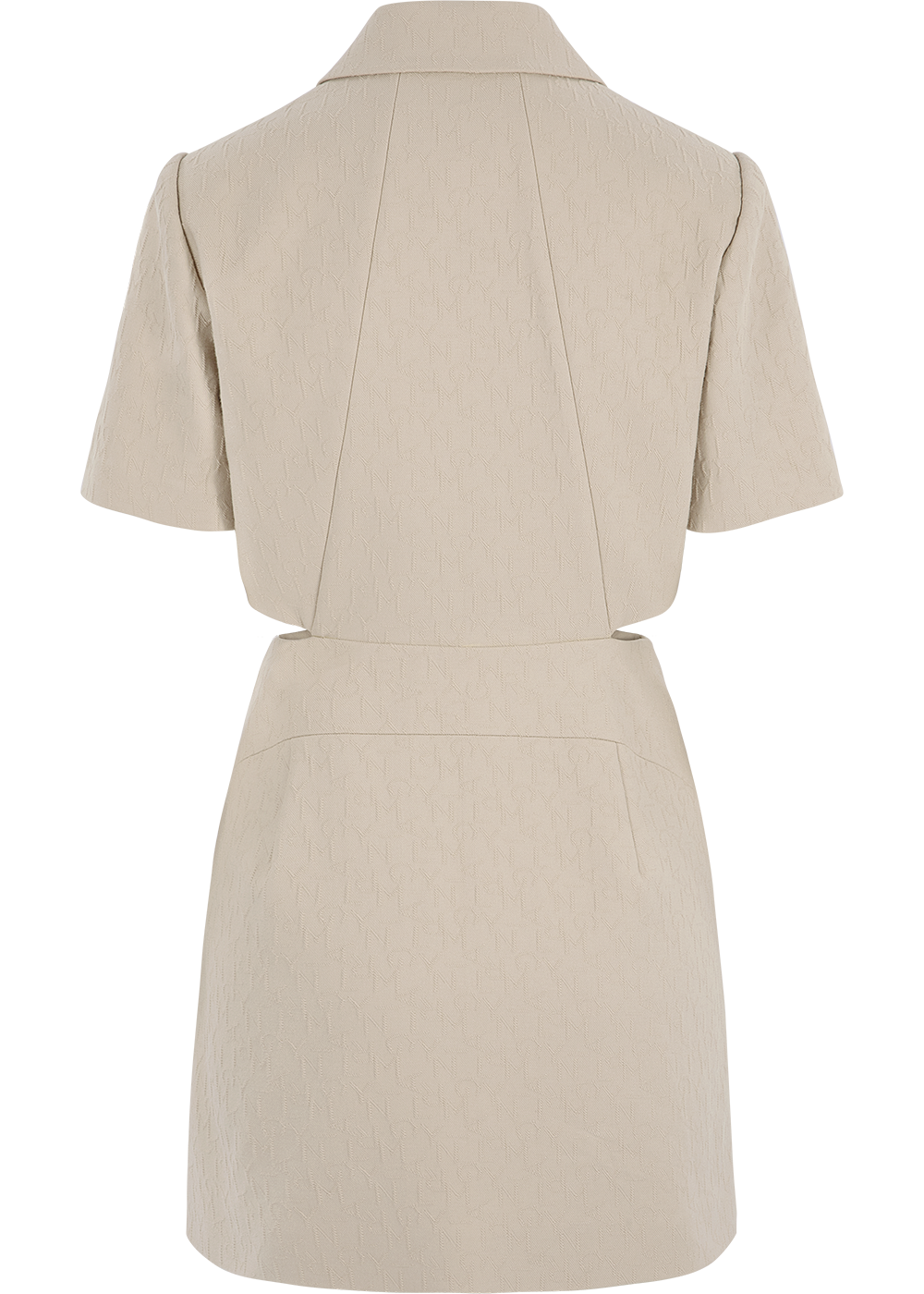 SALAZIA Sand Cotton-Blend Stretch Shift Dresses