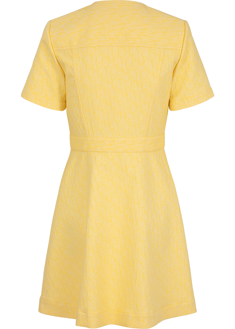 SALAZIA Pale Yellow Cotton-Blend Stretch Dresses