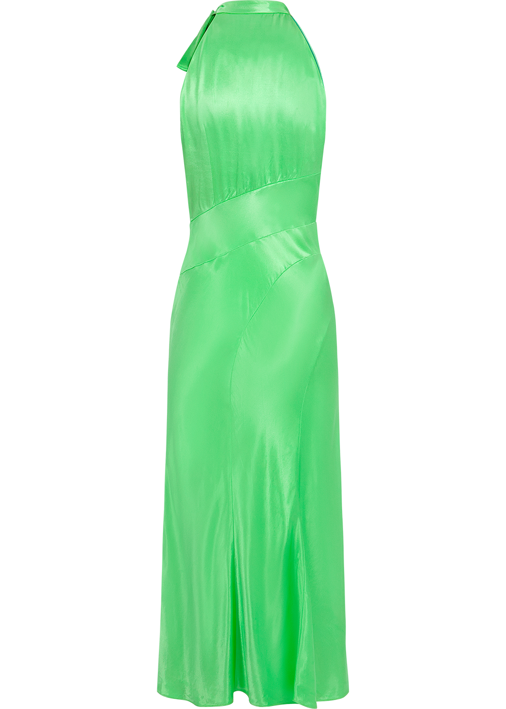 SALAZIA Soft Green Viscose Long-Sleeve Dresses
