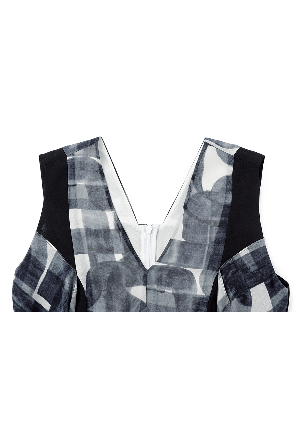 SALAZIA Black and White Brushstroke Dresses
