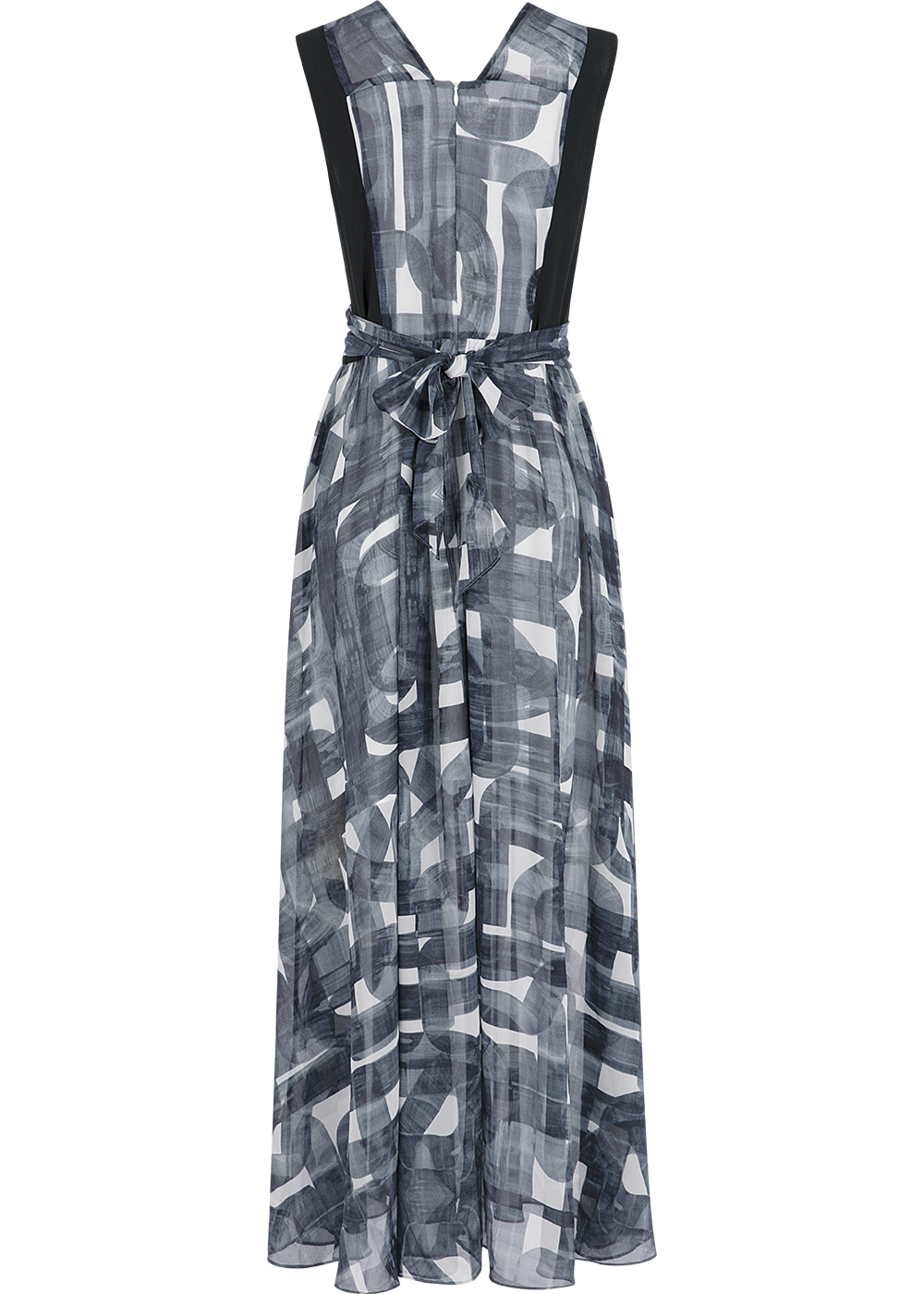 SALAZIA Black and White Brushstroke Dresses