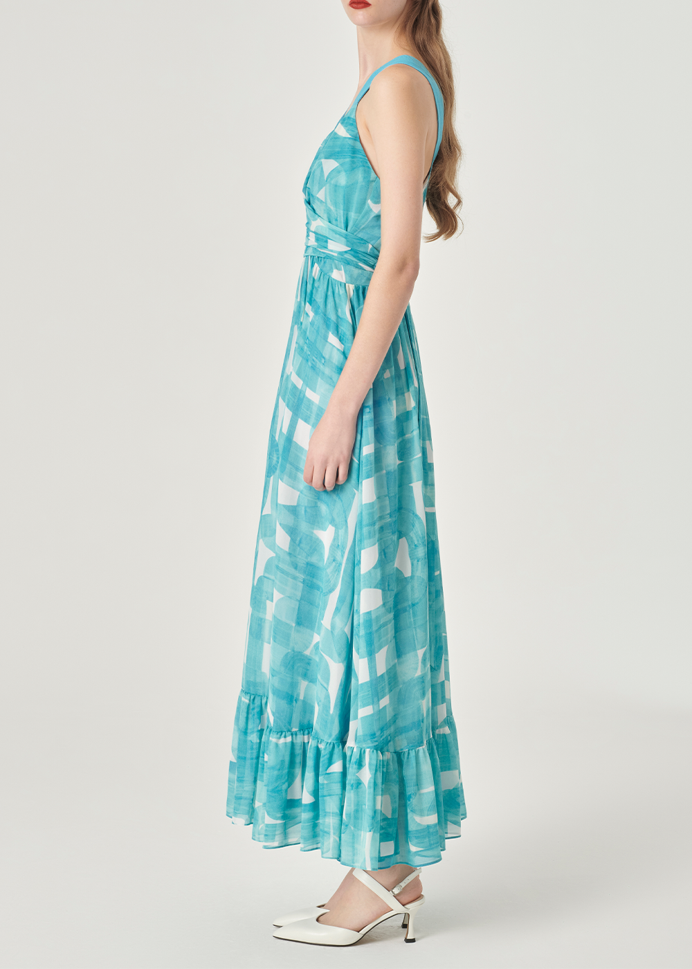 SALAZIA Flowing Brushstroke Maxi Dresses