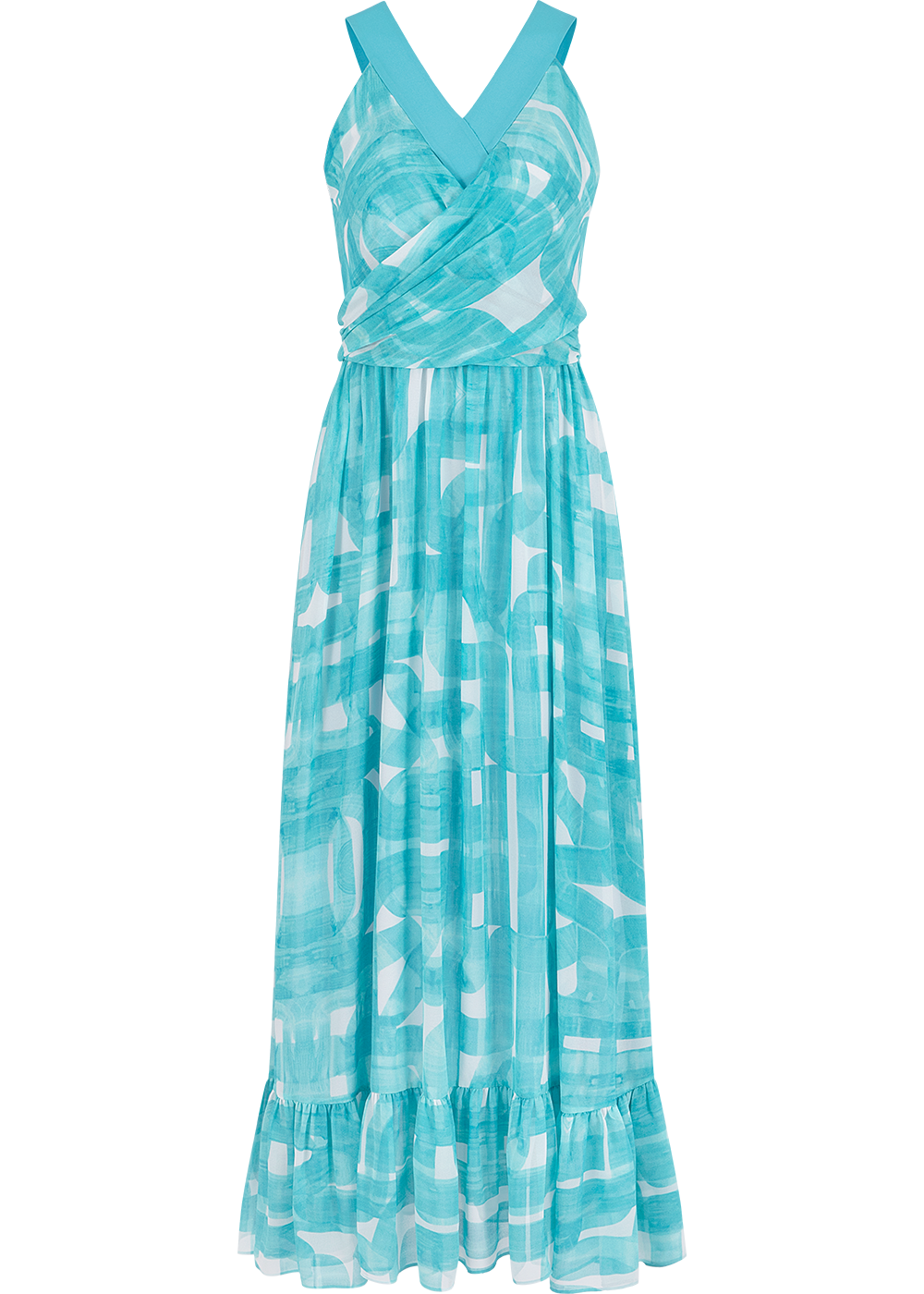 SALAZIA Flowing Brushstroke Maxi Dresses