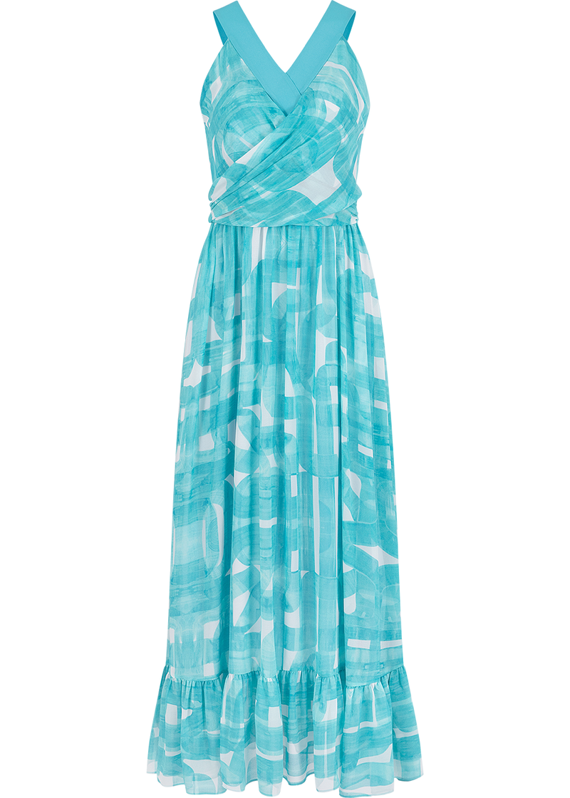 SALAZIA Flowing Brushstroke Maxi Dresses