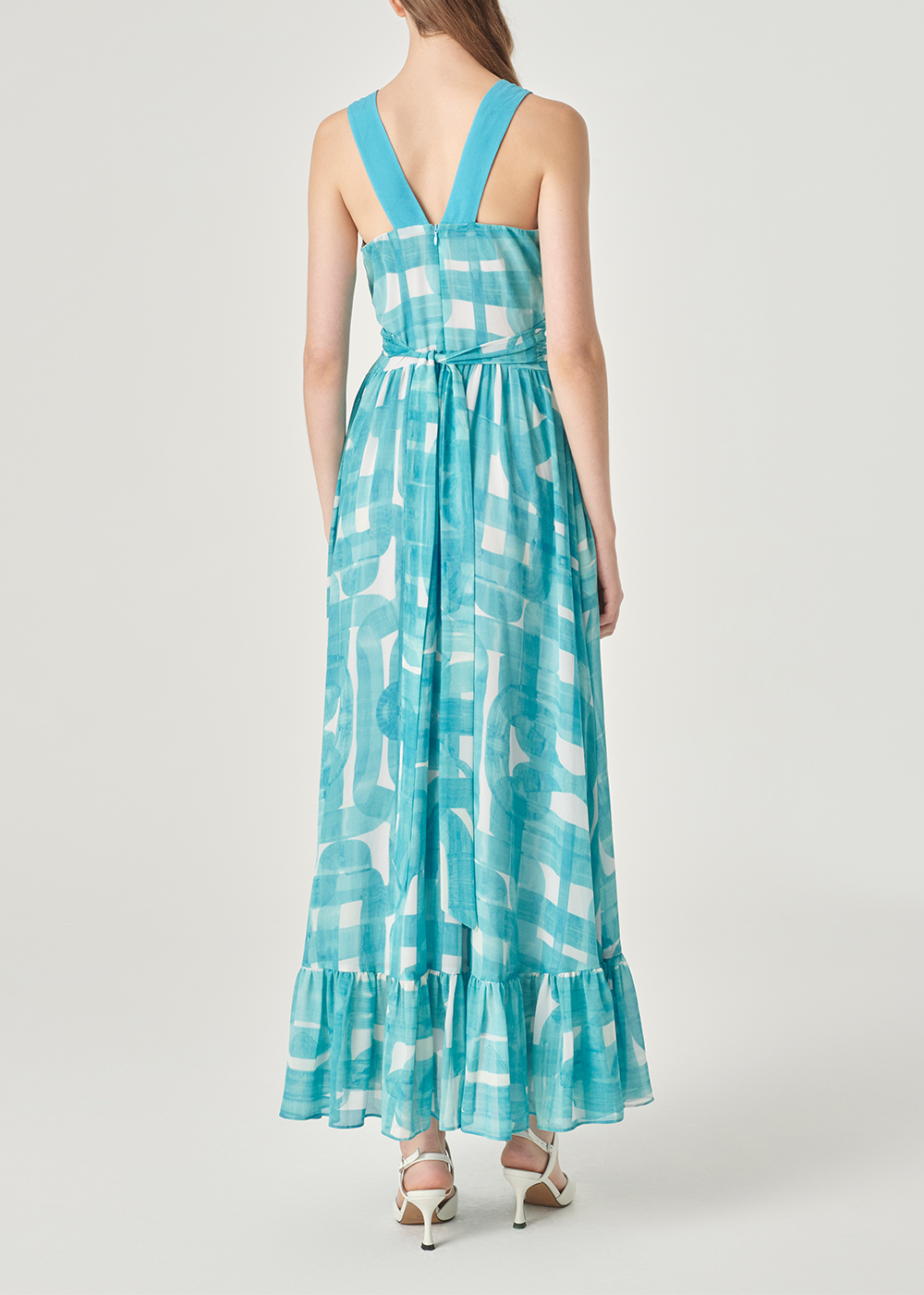 SALAZIA Flowing Brushstroke Maxi Dresses