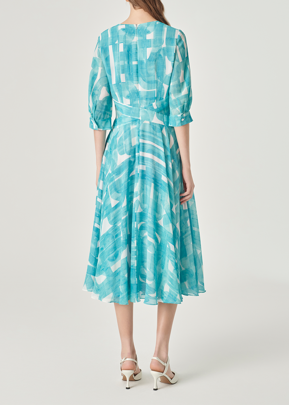 SALAZIA Ethereal Brushstroke Column Dresses