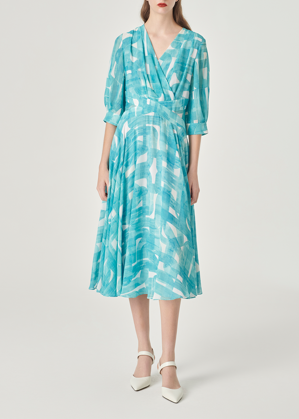 SALAZIA Ethereal Brushstroke Column Dresses