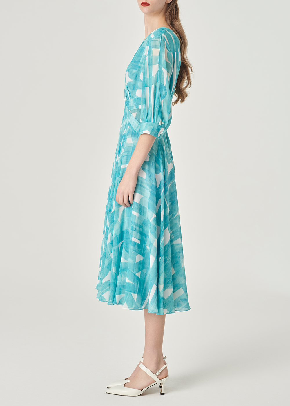 SALAZIA Ethereal Brushstroke Column Dresses