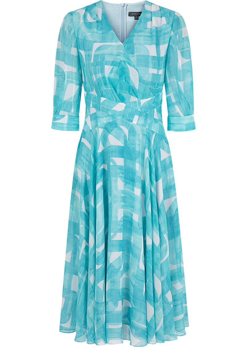 SALAZIA Ethereal Brushstroke Column Dresses