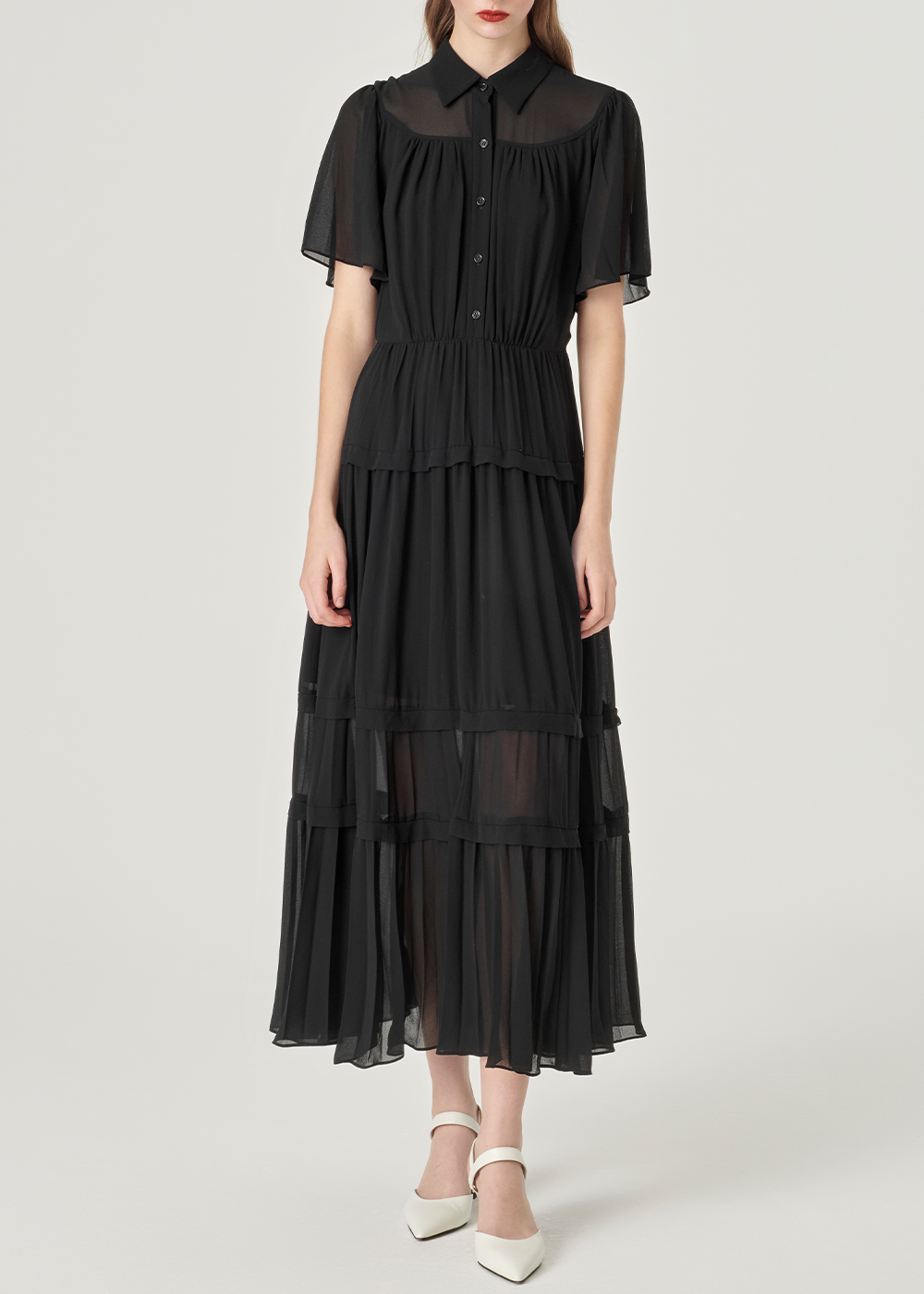 SALAZIA Black Maxi Dresses